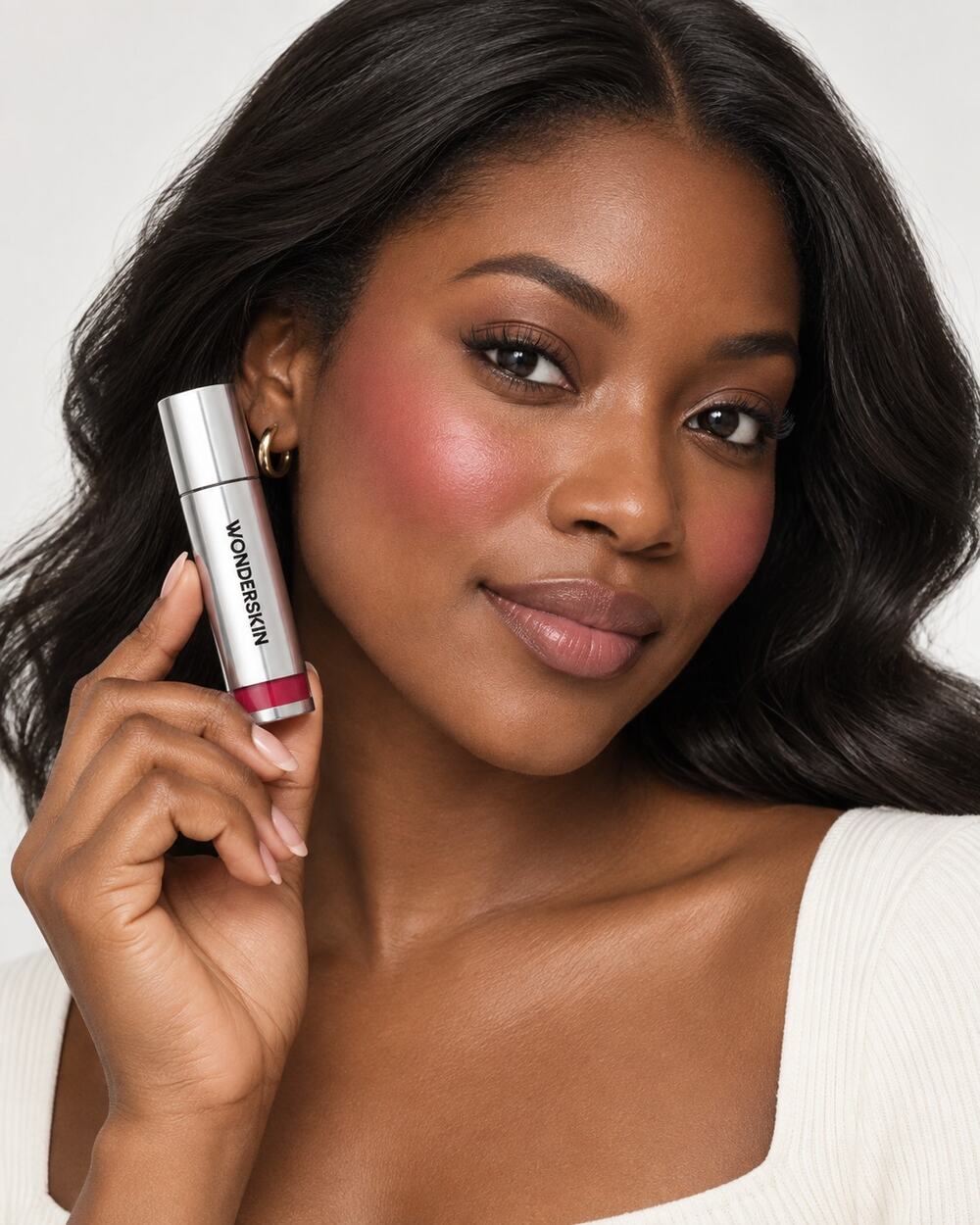 New in Box Wonderskin Wonder Blading All-Day Blush Stain in Flutter